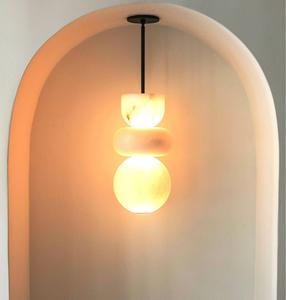Laiton Albâtre Chevet Lustre Lumière De Luxe Minimaliste Moderne Simple Designer Cuisine Île <span class=keywords><strong>Bar</strong></span> <span class=keywords><strong>Led</strong></span> Suspension - Product Image 1