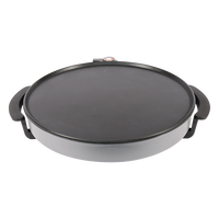 Haute Qualité Poêle À Frire Antiadhésive Électrique Multifonction Plat Fry Chauffage Électrique Pizza Pan Rond En Aluminium NOIR OEM 40 1500