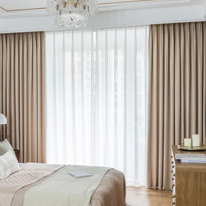 <span class=keywords><strong>Cortinas</strong></span> Xinlan <span class=keywords><strong>cortinas</strong></span> de lujo de terciopelo Beige <span class=keywords><strong>cortinas</strong></span> opacas para dormitorio sala de estar - Product Image 2