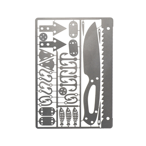 Tarjeta de Herramientas Multiusos de Acero Inoxidable, Impermeable, Portátil, para Camping, Senderismo, Viajes en Auto, Mini Herramienta Utilitaria para Exteriores - Product Image 6
