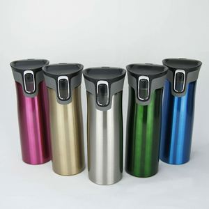 Stainless Steel Travel Mug With Modern Design and Vacuum Insulation for Coffee or Hot Drinks - Product Image 1