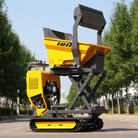 LEITE Livraison Gratuite Mini-Dumper sur Chenilles 500kg 800kg pour Ferme et Jardin, Moteur Diesel Hydraulique, Camion-Dumper Mini sur Chenilles à Vendre