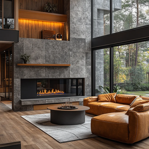 <span class=keywords><strong>Chimenea</strong></span> Eléctrica 3D Tonya de Instalación <span class=keywords><strong>Flexible</strong></span>, <span class=keywords><strong>Chimenea</strong></span> de Lujo con Control Remoto Inteligente, Soporte para TV de Acero Inoxidable 304 - Product Image 3