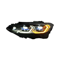 Feux avant LED laser tricolores SJC USA STOCK pour BMW Série 4 G22 M3 G80 M4 G82 420i 430i 440i 2021-2023 Jaune Blanc Ambre