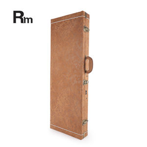 WC66 Rm musique arc-en-ciel en bois marron cuir électrique carré <span class=keywords><strong>Telecaster</strong></span> <span class=keywords><strong>guitare</strong></span> étui instruments - Product Image 3