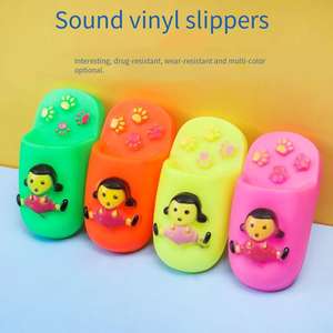 Çevre dostu sondaj için doğrudan fabrika Outlet vinil terlik Molars Pet Squeak oyuncaklar naylon diş temizleme köpek oyuncaklar kediler için TPR - Product Image 1