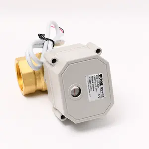 CWX-15N stainless steel brass BSP NPT motorized flow control valve 12V electric actuator ball valve 12v 24v 110v 220v