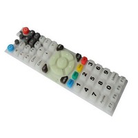 Clavier conducteur de télécommande de TV en caoutchouc de silicone à membrane personnalisée Clavier industriel pour appareils ménagers