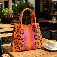 Sac fourre-tout en polyester tricoté, grand format, sac fourre-tout tricoté tendance avec bouton pression, pour la plage, les courses, l'été, usage quotidien