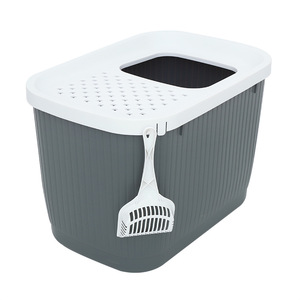 <b>Cat</b> Litter <b>Box</b> Top Entry Extra Large Splash Proof Odor Control Semi Enclosed <b>Cat</b> Supplies - Product Image 5