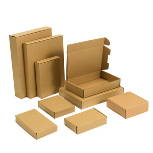 Boîtes en papier artisanal personnalisées pour emballage de cadeaux d'expédition de luxe Réduction tarifaire Carton ondulé postal Impression kraft par gaufrage - Product Image 3