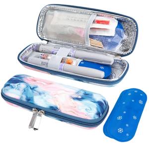 Tas Pendingin <span class=keywords><strong>Insulin</strong></span> EVA Anti Benturan dengan Ritsleting, Kotak Penyimpanan Ampul Peptida Portabel untuk Perjalanan - Product Image 2