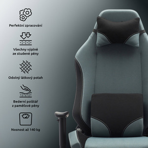 Échantillon Gratuit Chaise de Bureau Informatique Personnalisée <span class=keywords><strong>Pas</strong></span> Chère en Gros Ergonomique Confortable Pivotante Chaise de Gaming en Tissu - Product Image 2