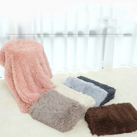 Couverture en peluche personnalisée pour animaux de compagnie, douce et chaude, avec logo, vente en gros