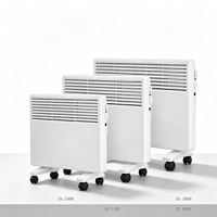 Radiateur électrique à convection pour système de climatisation HVAC avec 2 niveaux de puissance et conception autoportante