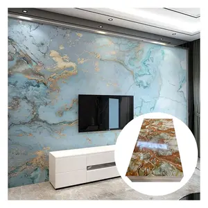 Hot bán nội thất trong nhà PVC tấm trang trí chất lượng cao UV tấm đá cẩm thạch