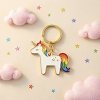 Gantungan Kunci Alpaca Llama Enamel Lucu dengan Logo Kustom Grosir, Cincin Logam Perak, Suvenir Hewan, Gantungan Tas, Hadiah untuk Wanita