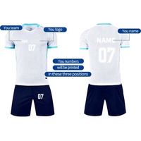 Vente en gros de maillots de foot originaux de haute qualité pour hommes 100% uniformes de club de football par sublimation
