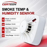 WS230 Détecteur de fumée photoélectrique RS485 Alarme incendie Température Humidité Modbus Détecteur de fumée photoélectrique