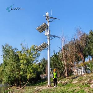 LJOY 1200W Sistema <span class=keywords><strong>de</strong></span> monitoreo al aire libre con energía solar 100Ah <span class=keywords><strong>Gel</strong></span>/Batería Lifepo4 Cámara impermeable 100% Energía solar eficiente - Product Image 1