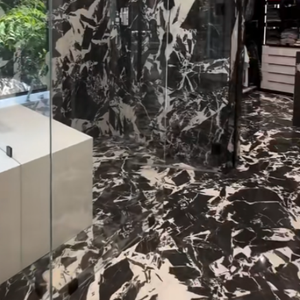 Marmo Nero Naturale di Lusso Napoleon con Venature Bianche Lucidato per Bagni, Cucine, Piani di Lavoro e Tavoli - Product Image 2