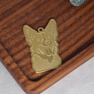 สร้อยคอสุนัขน่ารัก qiandi <span class=keywords><strong>keeshond</strong></span> เครื่องประดับการ์ตูนผู้หญิงจี้สัตว์อุปกรณ์ DIY - Product Image 3