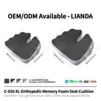 Coussin orthopédique en mousse à mémoire de forme sur mesure pour le coccyx, pour fauteuil roulant, soulagement de la pression et de la douleur pour les personnes en surpoids, pour le coccyx et la sciatique
