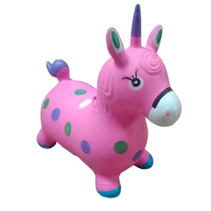 Vente chaude Jouets Animaux Sautants gonflable adapté aux besoins du client de saut rose <span class=keywords><strong>licorne</strong></span> pour les enfants - Product Image 1