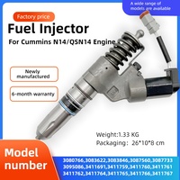 Inyector de Combustible para Motor Diésel Serie N14/QSN14, Ensamblaje 3080766 3083622, 6 Meses de Garantía, Maquinaria de Construcción