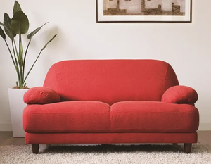 أريكة حمراء عصرية فاخرة مصنوعة في الصين من قماش المخمل لغرفة المعيشة - Product Image 4