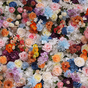 Fondale Floreale Multicolore con Base in Tessuto Arrotolabile, Decorazione per Attività Autunnali - Product Image 5