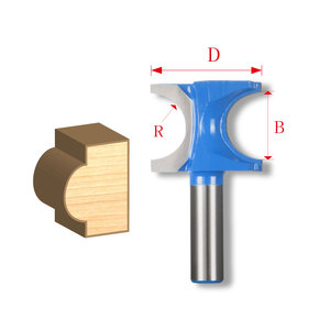 Một Nửa Vòng bên Bộ định tuyến bit bit Bộ định tuyến phay cắt CNC Bộ định tuyến bit cho gỗ cacbua rắn cuối nhà máy sắc nét và chống mài mòn - Product Image 3