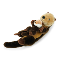 Peluche Otter Crab Hug – Jouet en peluche super doux rembourré de coton 30 cm, anti-stress pour les fiançailles