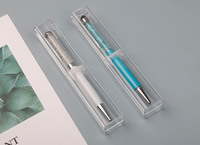 Boîte-cadeau de stylo transparent acrylique Boîte de stockage de stylo réutilisable en plastique Porte-crayon transparent Porte-stylo unique