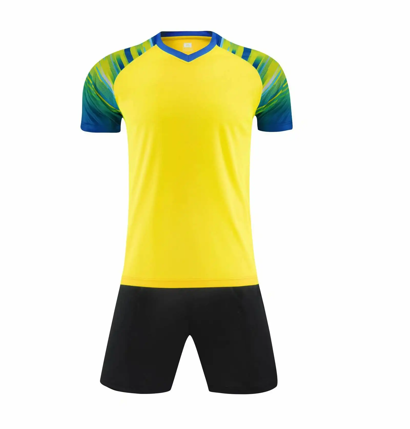 Jersey sepak bola pemuda desain baru, pakaian latihan sublimasi, seragam sepak bola untuk pria