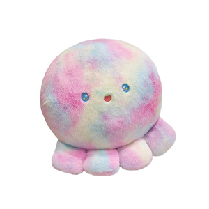 Lindos y coloridos juguetes de animales de peluche de pulpo, cojines de felpa hechos a medida para decoración del hogar, accesorios para máquinas de garra - Product Image 2