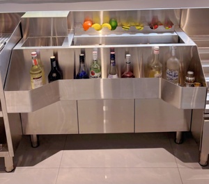 Thương mại thép không gỉ bartender trạm tùy chỉnh đa chức năng sử dụng truy cập thanh chuẩn bị bảng cho bartending - Product Image 5