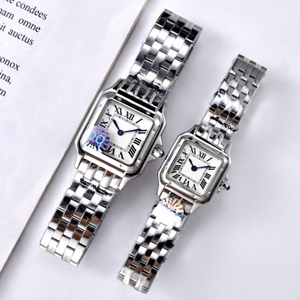 นาฬิกาข้อมือผู้หญิงแฟชั่นทรงเหลี่ยม รุ่น Foreign Trade Classic Cheetah VK Quartz สายสตีล ประดับเพชร ตัวเลขโรมัน กันน้ำ 50 เมตร - Product Image 5