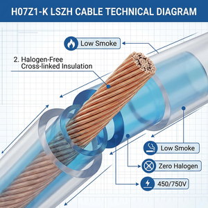 Cable Monopolar PrimePro H07Z1-K 450/750V LSZH Ultraflexible, 99.9% Cobre Libre de Oxígeno, Bajo Humo, Cero Halógenos, CE - Product Image 2