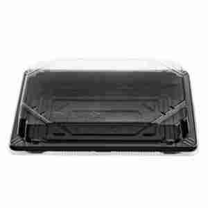 10 OZ Cajas de plástico desechables Bandeja de sushi para llevar Contenedores para envasado de alimentos - Product Image 3
