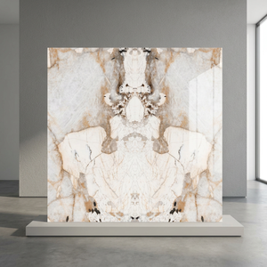 Losas de Cerámica Sinterizada Fox Marble, Formato Jumbo 1200x2400mm, Breccia Estrella Ice, para Baños de Lujo y Centros Comerciales - Product Image 3