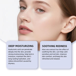 Creme Hidratante Facial Coreano Vegano Personalizado 345 para Alívio Diário da Pele, Cuidado da Pele, Alívio de Imperfeições, Recuperação Calmante com Niacinamida e Manteiga de Karité - Product Image 4