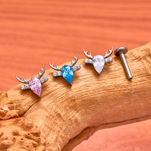 Piercings de Labio de Titanio G23, Aretes de 16G, Cartílago, Tragus, Hélix, Concha, Daith, Lóbulo, Joyería para <span class=keywords><strong>Piercing</strong></span> Corporal - Product Image 6