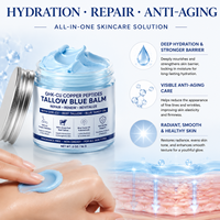 Hydratant naturel pour le visage et le corps, raffermissant, anti-âge, vitamine E, miel de Manuka, peptides de cuivre, GHK-Cu, suif de bœuf, baume bleu, blanchissant