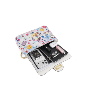 <span class=keywords><strong>Borsa</strong></span> <span class=keywords><strong>a</strong></span> <span class=keywords><strong>Tracolla</strong></span> <span class=keywords><strong>Rosa</strong></span> di Alta Qualità con Tema Occhi e Graffiti alla Moda per Ragazze e Donne 2111 # - Product Image 6