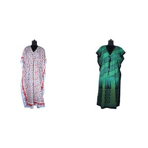 คอลเลกชั่นตัวยาวคาฟตันสำหรับผู้หญิงคอลเลกชั่นชายหาดไซส์ใหญ่พิเศษเอวลดลงทรงปีกค้างคาวมีบริการ OEM 100% - Product Image 1