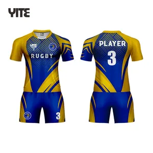New Top Quality Customized Vintage Rugby Jersey Wholesale Sublimation Rugby Union League Uniforms