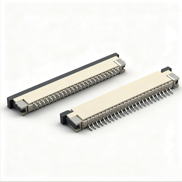 SMD SMT Right Angle ZIF FPC Connectors 10pcs 0.5mm Bottom Contact 4 Pin FFC/FPC 5 6 7 8 10 12 16 18 20 22 24 30 P ZIF