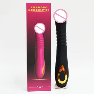 ร้อนขายไฟฟ้าDildo Vibratorการสั่นสะเทือนที่มีประสิทธิภาพหมุนหญิงความใคร่ด้วยตนเองผู้ผลิตของเล่นผู้ใหญ่