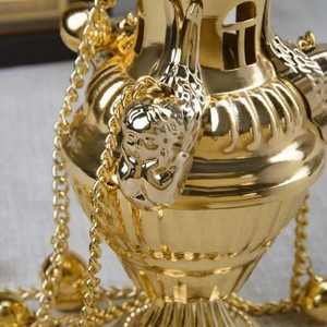 Encensoir Orthodoxe HT, Encensoir Suspendu Orthodoxe, Alliage de Zinc, Fournitures d'Autel Domestique, Articles Religieux, Décoration d'Église - Product Image 6